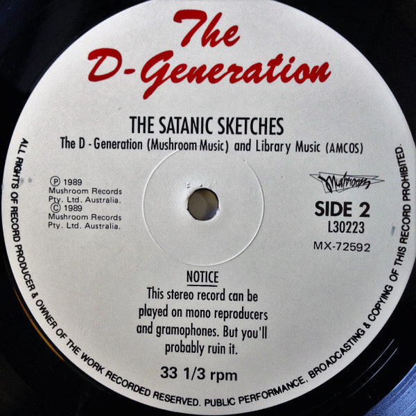 The D-Generation – The Satanic Sketches LP vinyl record, image 4 of 8