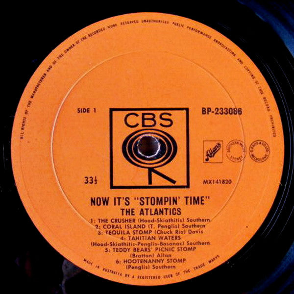 The Atlantics – Now It's Stompin' Time LP vinyl record, image 3 of 4