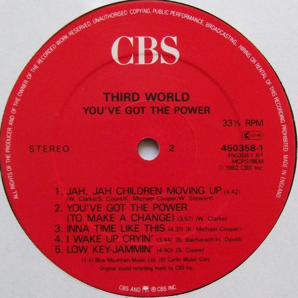 Third World – You've Got The Power LP vinyl record, image 4 of 4