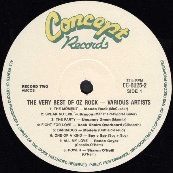 Various – The Very Best Of Oz-Rock (2xLP) LP vinyl record, image 6 of 7