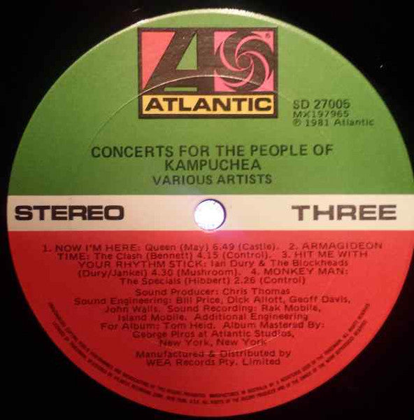 Various – Concerts For The People Of Kampuchea (2xLP) LP vinyl record, image 6 of 7