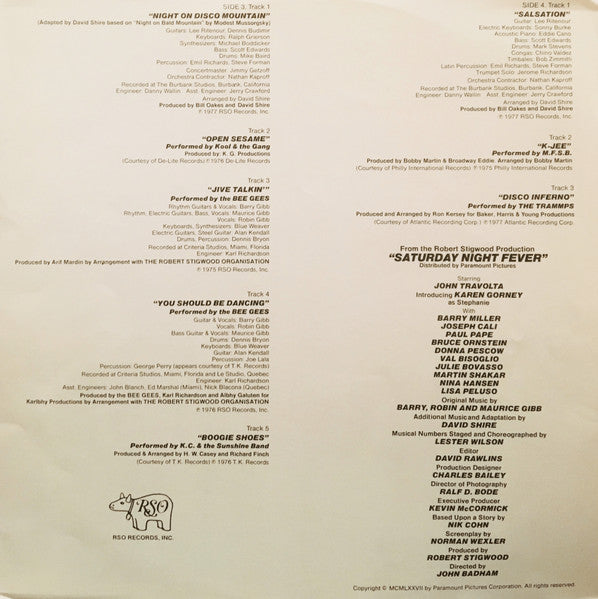 Various – Saturday Night Fever (The Original Movie Sound Track) (2xLP) LP vinyl record, image 9 of 9