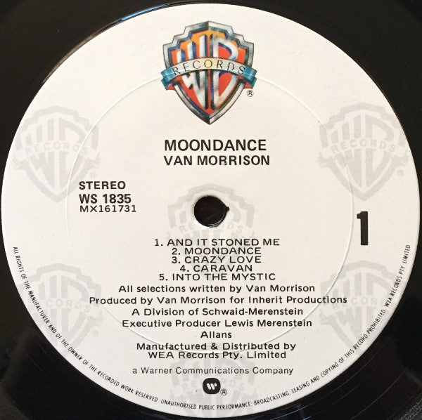 Van Morrison – Moondance LP vinyl record, image 3 of 4