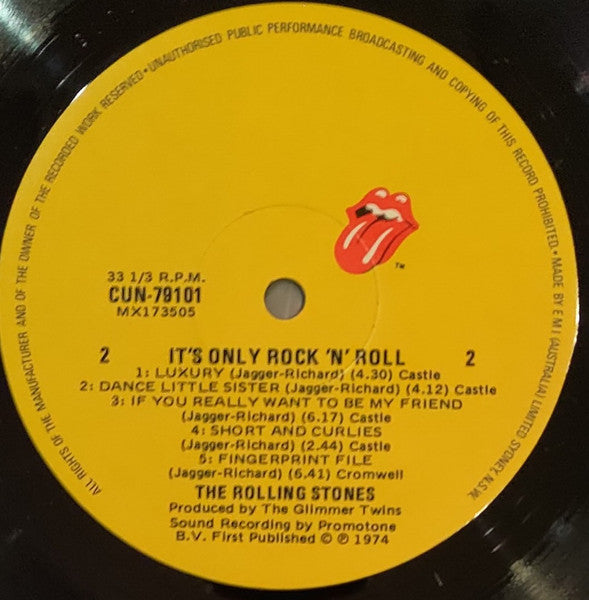 The Rolling Stones – It's Only Rock 'N Roll LP vinyl record, image 6 of 6