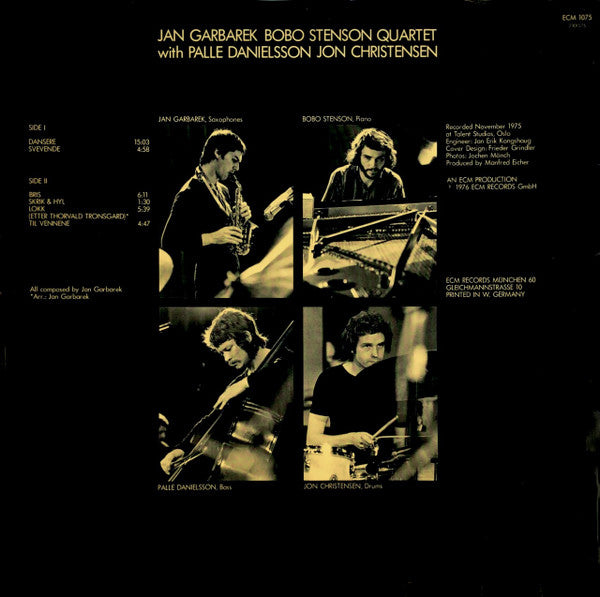 Jan Garbarek - Bobo Stenson Quartet – Dansere LP vinyl record, image 2 of 6