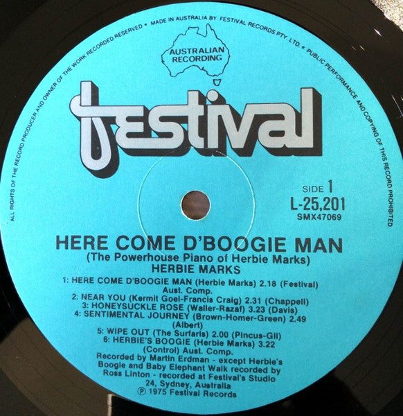Herbie Marks – Here Come D'boogie Man LP vinyl record, image 5 of 6