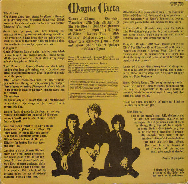 Magna Carta – Magna Carta LP vinyl record, image 2 of 4