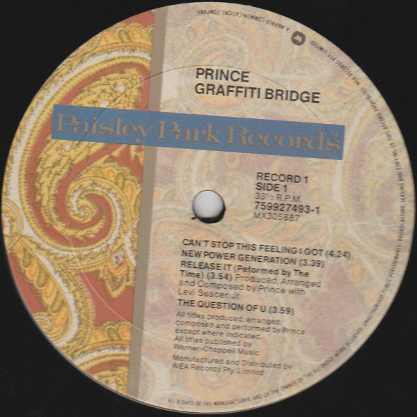 Prince – Graffiti Bridge (2xLP) LP vinyl record, image 3 of 6