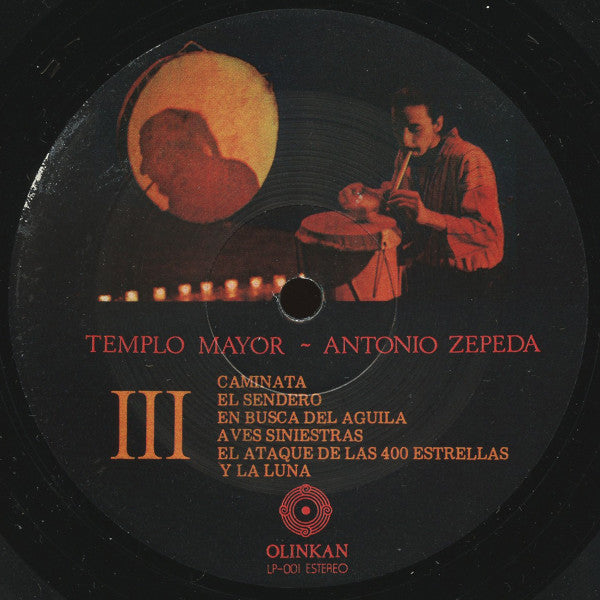 Antonio Zepeda – Templo Mayor - Música Con Instrumentos Prehispánicos (2xLP) LP vinyl record, image 7 of 8
