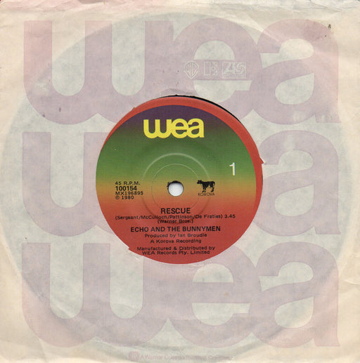 Echo & The Bunnymen – Rescue 7" vinyl record
