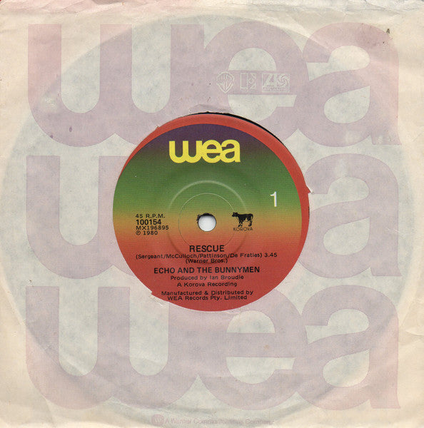 Echo & The Bunnymen – Rescue 7" vinyl record