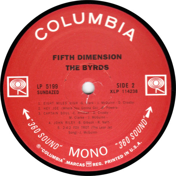 The Byrds – Fifth Dimension LP vinyl record, image 4 of 5