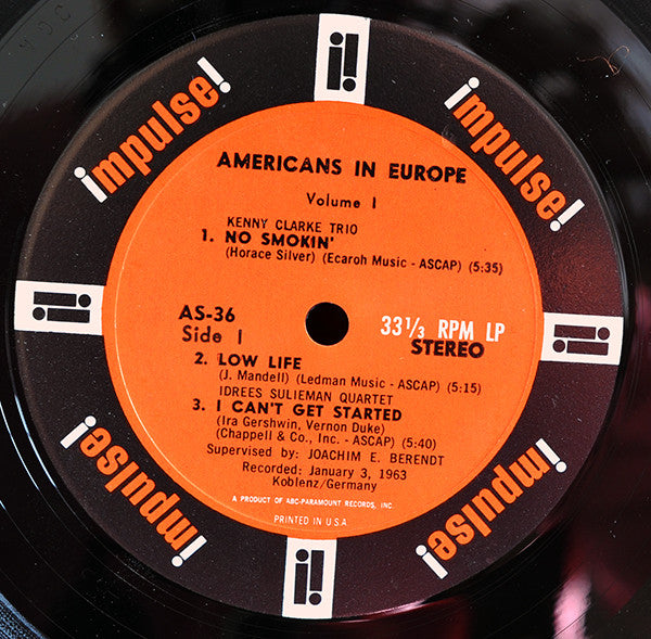 Various – Americans In Europe, Vol.1 LP vinyl record, image 5 of 6