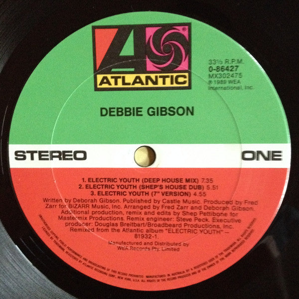 Debbie Gibson – Electric Youth 12" vinyl record, image 3 of 4
