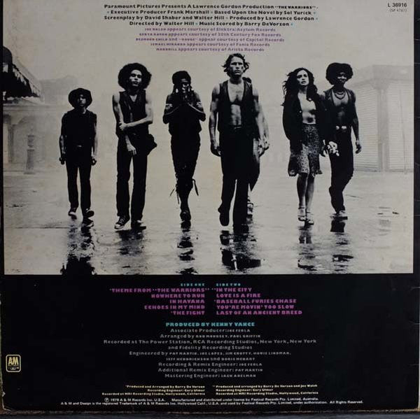 Various – The Warriors (The Original Motion Picture Soundtrack) LP vinyl record, image 2 of 6