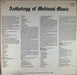 Various – Anthology Of Medieval Music (5xLP) LP vinyl record, image 2 of 10