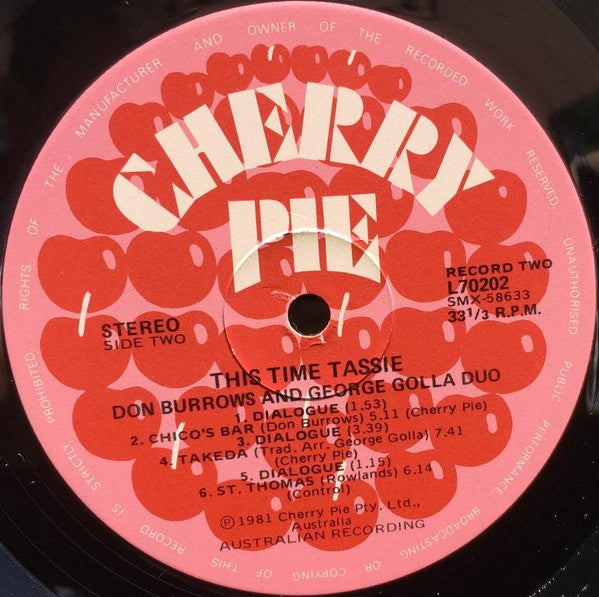 Don Burrows•George Golla Duo – This Time Tassie (2xLP) LP vinyl record, image 4 of 6