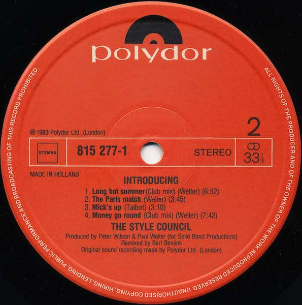 The Style Council – Introducing The Style Council LP vinyl record, image 4 of 6