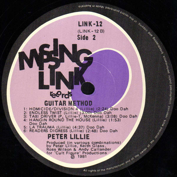 Peter Lillie – Peter Lillie's Guitar Method LP vinyl record, image 4 of 4
