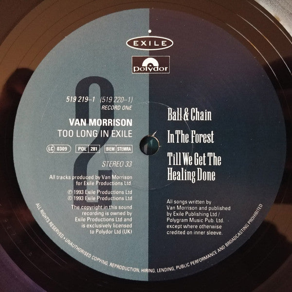 Van Morrison – Too Long In Exile (2xLP) LP vinyl record, image 6 of 8