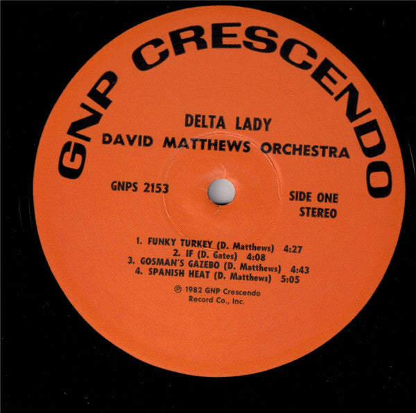 David Matthews Orchestra – Delta Lady LP vinyl record, image 3 of 6