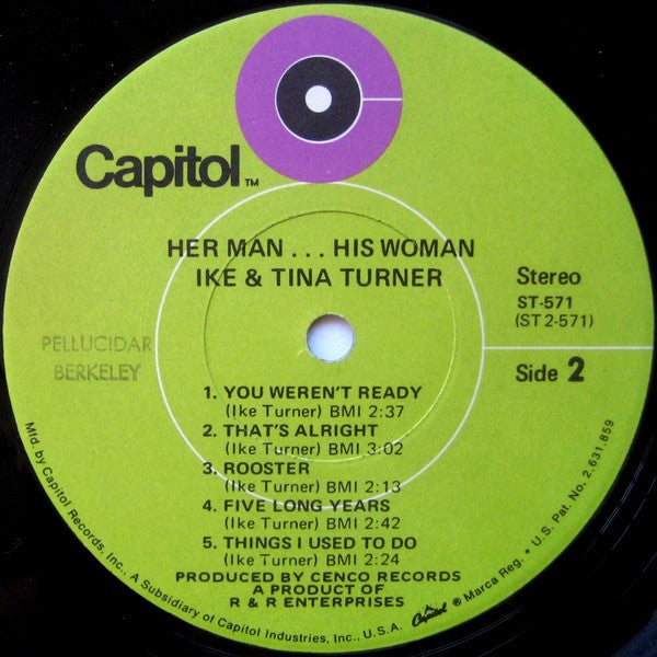 Ike & Tina Turner – Her Man... His Woman LP vinyl record, image 4 of 4