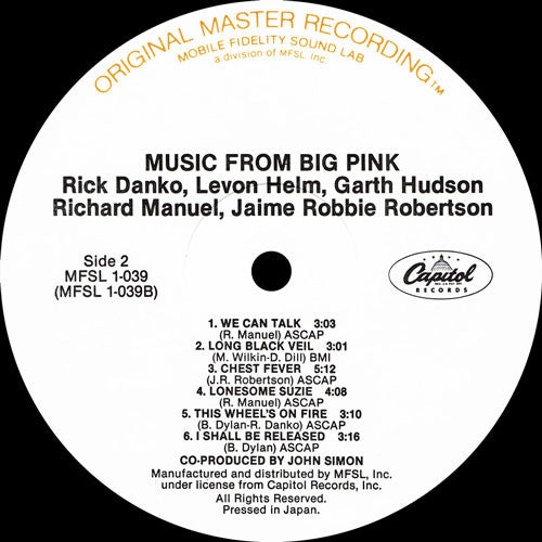 The Band – Music From Big Pink LP vinyl record, image 5 of 5