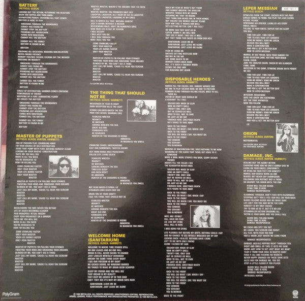 Metallica – Master Of Puppets LP vinyl record, image 3 of 6
