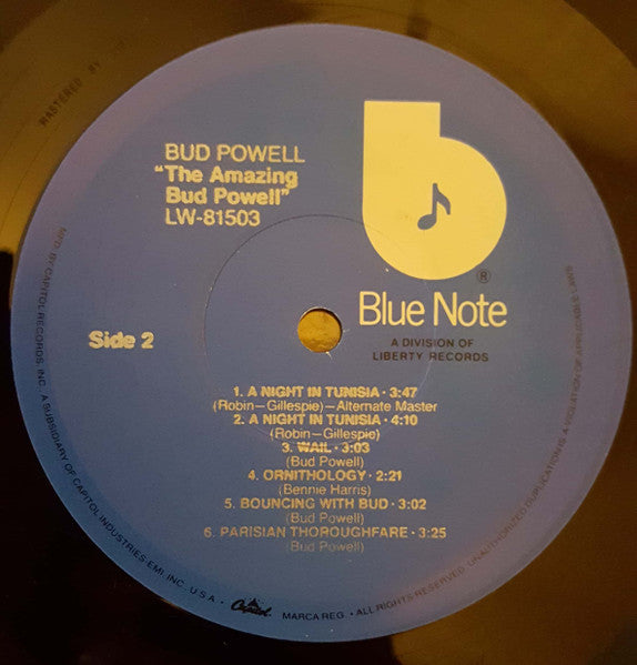 Bud Powell – The Amazing Bud Powell, Volume 1 LP vinyl record, image 4 of 5