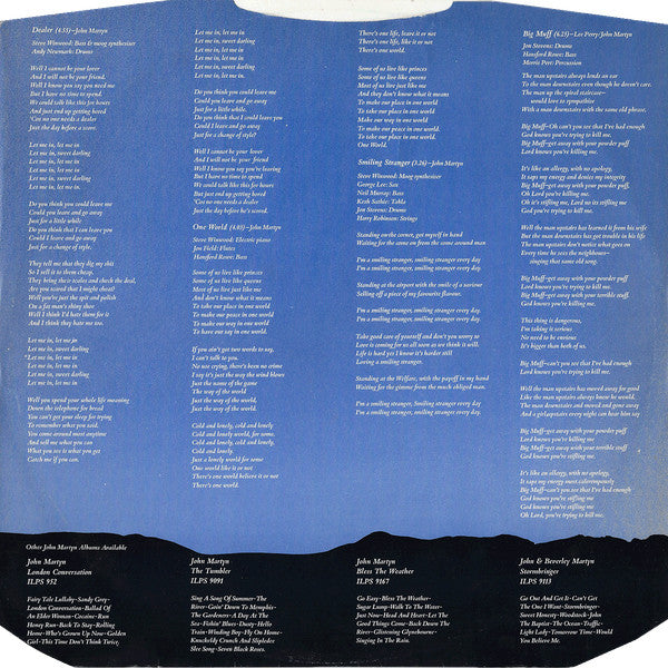 John Martyn – One World LP vinyl record, image 6 of 7