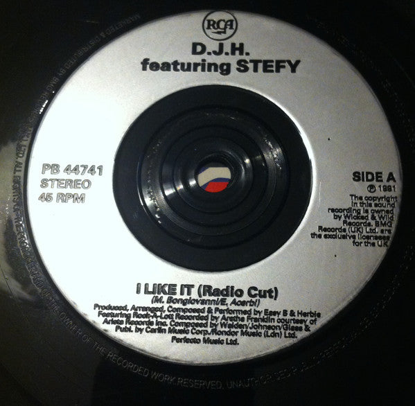 DJ H. Feat. Stefy – I Like It 7" vinyl record, image 3 of 4