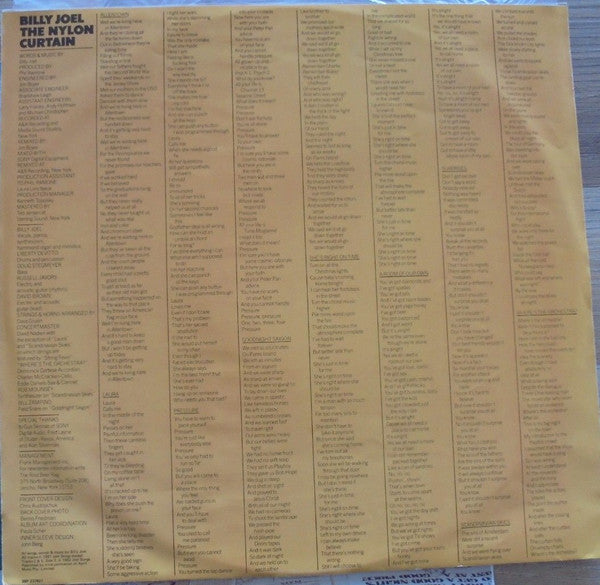 Billy Joel – The Nylon Curtain LP vinyl record, image 3 of 6