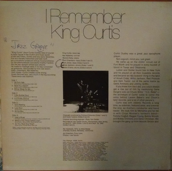 King Curtis – Jazz Groove (2xLP) LP vinyl record, image 2 of 6