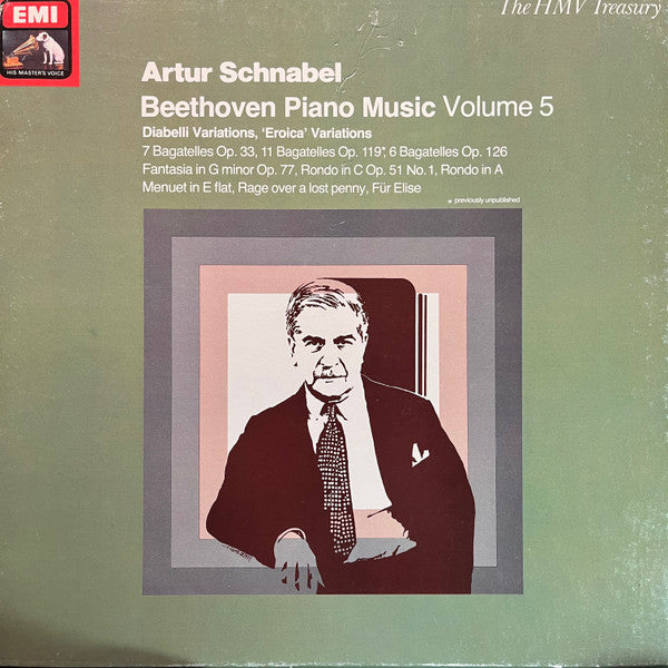 Artur Schnabel, Ludwig van Beethoven – Beethoven Piano Music Volume 5 (3xLP) LP vinyl record, image 1 of 10
