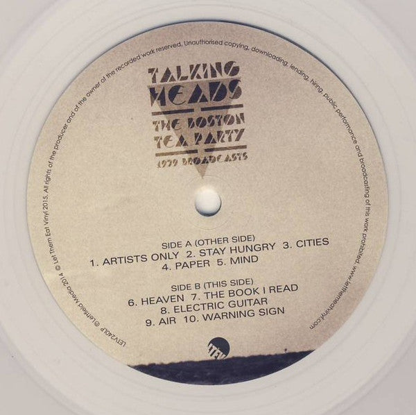 Talking Heads – The Boston Tea Party (1979 Broadcasts) (2xLP) LP vinyl record, image 6 of 10