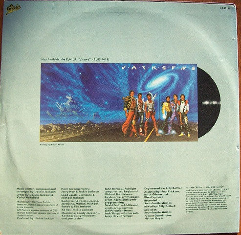 The Jacksons – Torture 12" vinyl record, image 2 of 4