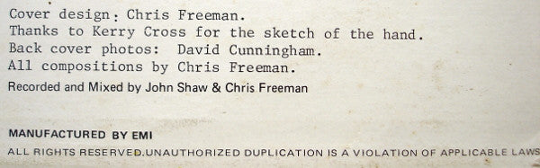 Chris Freeman, John Shaw – Chris Freeman And John Shaw LP vinyl record, image 5 of 6