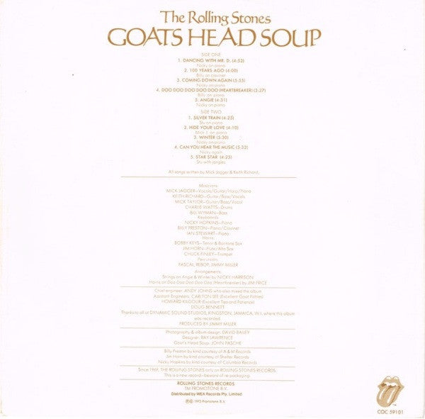 The Rolling Stones – Goat's Head Soup LP vinyl record, image 6 of 8