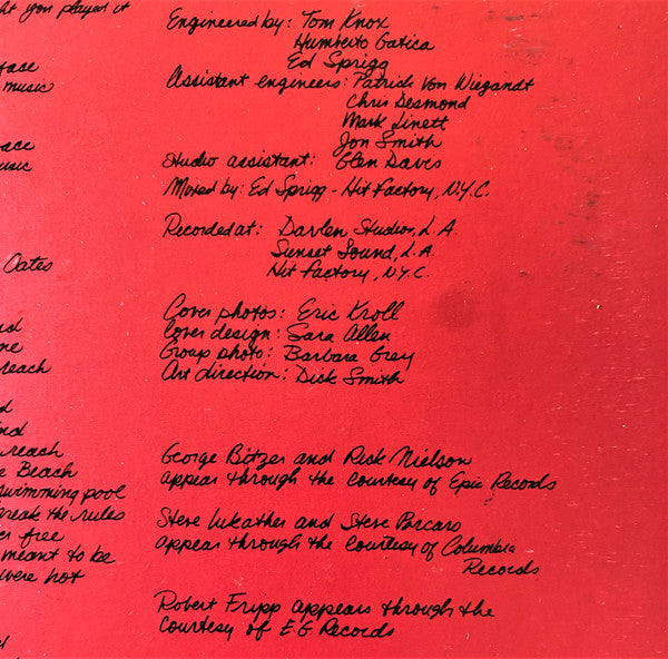 Daryl Hall & John Oates – Along The Red Ledge LP vinyl record, image 4 of 9
