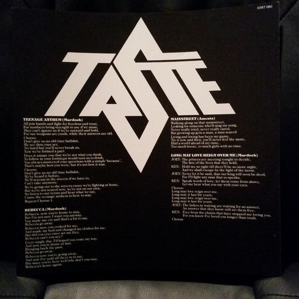 Taste – Knights Of Love LP vinyl record, image 5 of 6