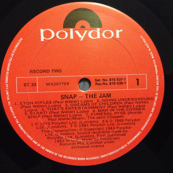 The Jam – Snap! (2xLP) LP vinyl record, image 7 of 10