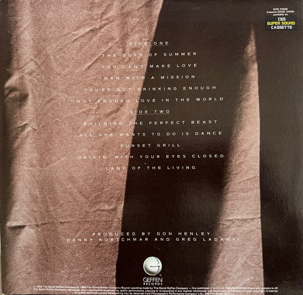 Don Henley – Building The Perfect Beast LP vinyl record, image 3 of 8