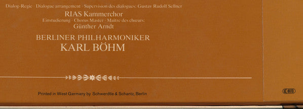 Wolfgang Amadeus Mozart, Evelyn Lear, Lisa Otto, Roberta Peters, Franz Crass, Dietrich Fischer-Dieskau, Hans Hotter, Fritz Wunderlich, Berliner Philharmoniker, Karl Böhm – Die Zauberflöte = The Magic Flute = La Flute Enchantée (3xLP) LP vinyl record, image 7 of 10