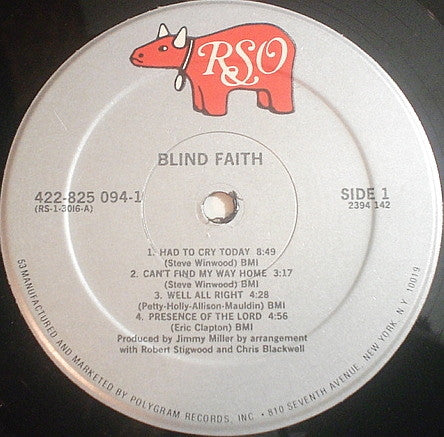 Blind Faith – Blind Faith LP vinyl record, image 2 of 3