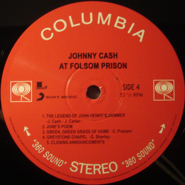 Johnny Cash – At Folsom Prison (2xLP) LP vinyl record, image 9 of 9