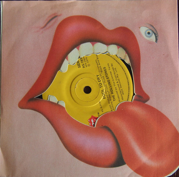 The Rolling Stones – Fool To Cry 7" vinyl record, image 2 of 4