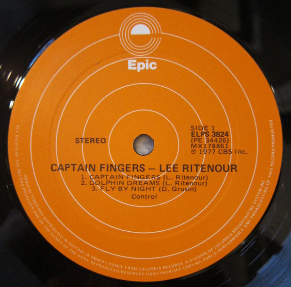 Lee Ritenour – Captain Fingers LP vinyl record, image 3 of 4