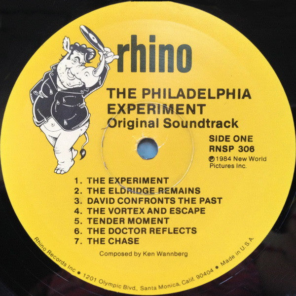 Ken Wannberg – The Philadelphia Experiment (Original Soundtrack) LP vinyl record, image 3 of 4