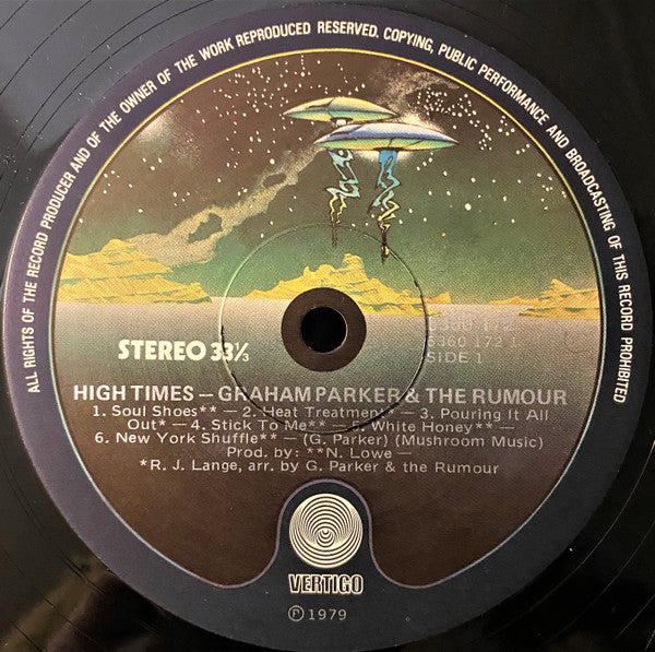 Graham Parker And The Rumour – High Times LP vinyl record, image 3 of 6