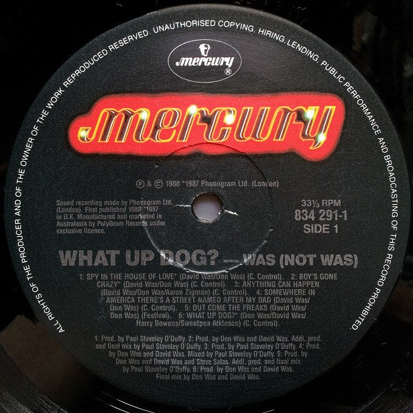 Was (Not Was) – What Up, Dog? LP vinyl record, image 3 of 6